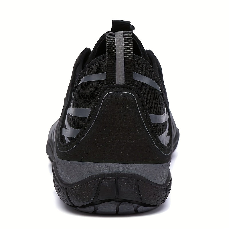 Unisex Summer Wide Toe Barefoot Shoes - Quick-Dry Anti-Slip Lace-Up Low-Top Design with Breathable Fabric Upper & Durable Rubber Sole for Swimming, Surfing, Rock Climbing, Beach Sports, Beach Shoes, Water Activity Footwear, S
